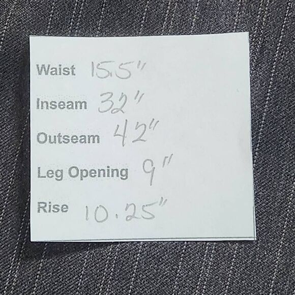 Ann Taylor Gray Pinstripe Trousers NWT Size 8 Gray Stripe Dress Pants - Picture 10 of 10